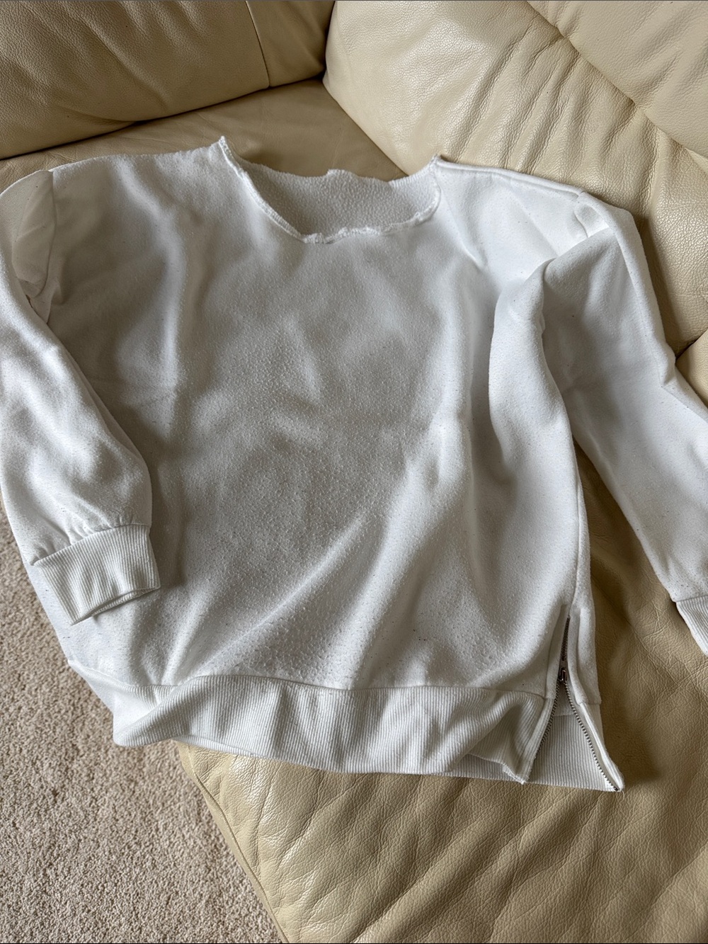 White Women's Crewneck Sweatshirt